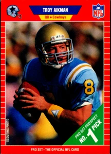 TROY AIKMAN 1989 Pro Set #490 Dallas Cowboys Rookie Card RC - Picture 1 of 2