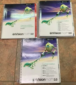 New York enVision Math Grade K 2.0 Teacher Edition Set NEW Vol 1 & 2 & Guide NEW - Picture 1 of 1