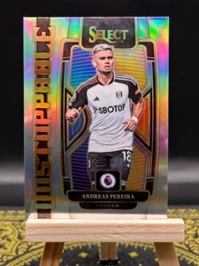 2023-24 Select Prem. League - Andreas Pereira - Unstoppable Silver Prizm -No. 10 - Picture 1 of 2