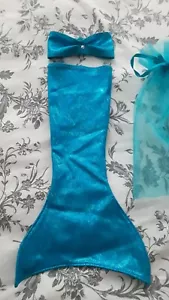 Blue Mermaid Tail/Bando Outfit Costume For 18" Dolls Or Fits American Girl Dolls - Picture 1 of 14