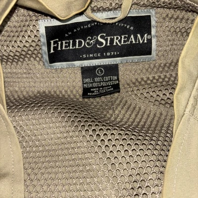 Field And Stream Fishing And Hunting Vest Beige Large - Image 1 of 4