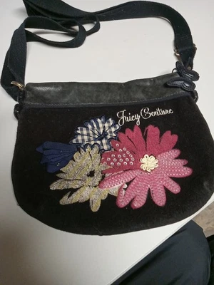 juicy couture bag vintage black Velvet Y2K Vintage - Image 1 of 4