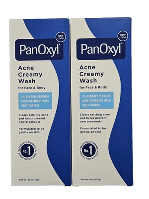 4% PANOXYL акне промывка бензоила перекись 4% 6 унций (2 упаковки) -- - Изображение 1 из 2