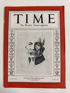 Time Magazine May 11, 1931 - France's Empire-Builder Hubert Lyautey - Picture 1 of 3