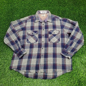 Vintage 90s Fieldmaster Flannel Button Shirt XL 25x30 Plaid - Picture 1 of 11