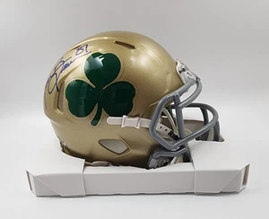 Minicasco Tim Brown firmado por Notre Dame Irish Riddell Tim Brown holograma certificado de autenticidad - Imagen 1 de 7