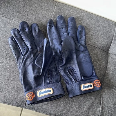 2024 Jose Altuve Game Used Batting Gloves Franklin Style Match - Image 1 of 4