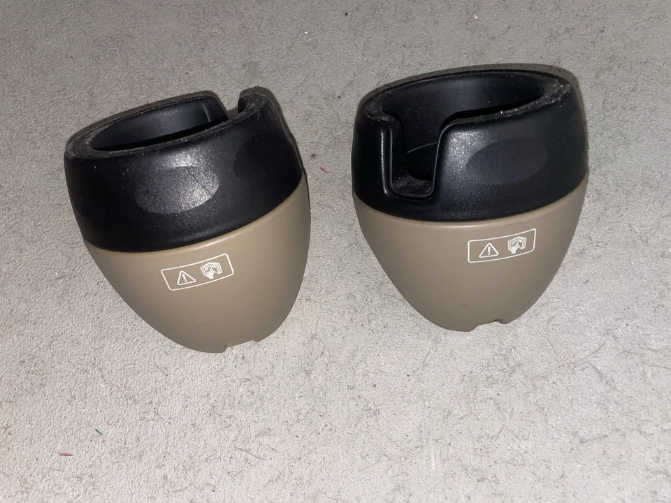 Land Rover Discovery II 1999-2004 juego de 2 portavasos consola central bronceado OEM * Foto 1 de 4