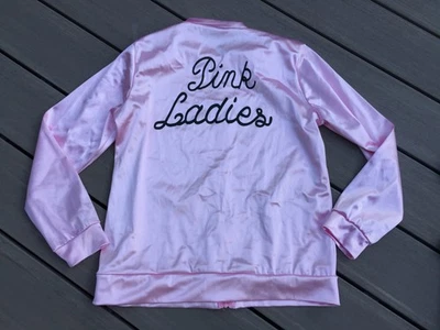 Womens Grease Pink Ladies Jacket Halloween Costume 50s Outfit Cosplay Fans Small - Image 1 of 4