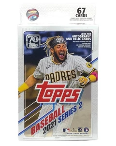 2021 Topps Baseball Series 2 Hanger Box 67 Cards Factory Sealed MLB Trading - Picture 1 of 7