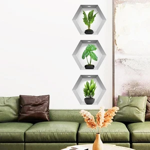 3pcs/set 3D Stereoscopic Potted Wall Stickers Living Room Wallpaper Stickers - Picture 1 of 8