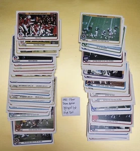 1982 🏈 Fleer NFL Teams in Action football cards complete 88 card Complete Set - Picture 1 of 2