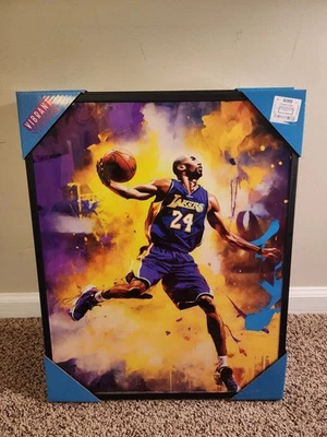 Vibrant Visions Kobe Bryant Framed L.A. Lakers Basketball  1.75x16.5x20.5 - Image 1 of 2