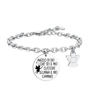 Bracciale ANGELO DI DIO CHE SEI IL MIO CUSTODE ILLUMINA IL MIO CAMMINO Luca Barr - Foto 1 di 6