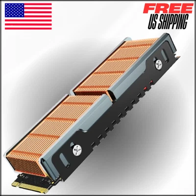 Disipador de calor de cobre M.2, disipadores de calor SSD pasivos Nvme con aletas de cobre - Finscold Q80 Foto 1 de 4