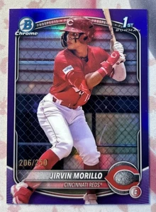 2025 Bowman Chrome Jirvin Morillo 1st Purple Refractor /250 #BCP-160 - Picture 1 of 2