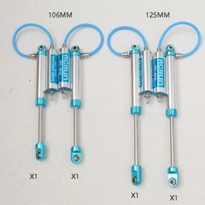 Metal Double Shock Absorbers 106mm 125mm For Axial RR10 90048 90053 1/10 RC Car - Image 1 of 4