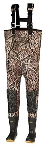 New 3mm Shadow Grass Blades Camo Hunting Neoprene Wader Lug Boots Sz 10 Stout - Picture 1 of 2