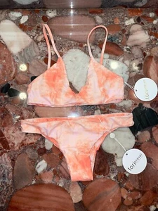 Tori Praver Mykonos Coral Dust Bikini SWIMSUIT 2pc Set Womens NWT - Picture 1 of 14