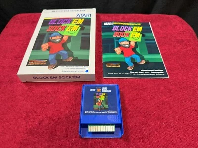 Atari 800/XL/XE Computer Block'em Sock'em Nuevo Juego de Puzzle Foto 1 de 3