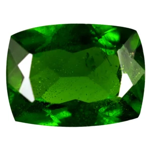 3.59 ct Remarkable Cushion Cut (11 x 8 mm) (Un-Heated) Green Chrome Diopside - Picture 1 of 2