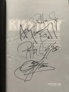 KISS AUTHENTIC HAND SIGNED KISSTORY BOOK SIGNED BY ORIGINAL 4 JSA LETTER - Picture 1 of 15