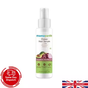 Mamaearth Onion Hair Serum With Onion & Biotin For Strong & Friz Free Hair 100ml - Picture 1 of 6