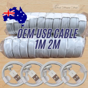 Bulk Lot 1M 2M USB Fast Charger Cable For iPhone 14 13 12 11 8 6 5 Charging Cord - Picture 1 of 10