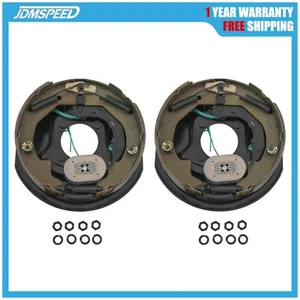 Pair 10" X 2-1/4" Electric Trailer Brake Assembly for 3,500 lbs axle Left&Right - Picture 1 of 13