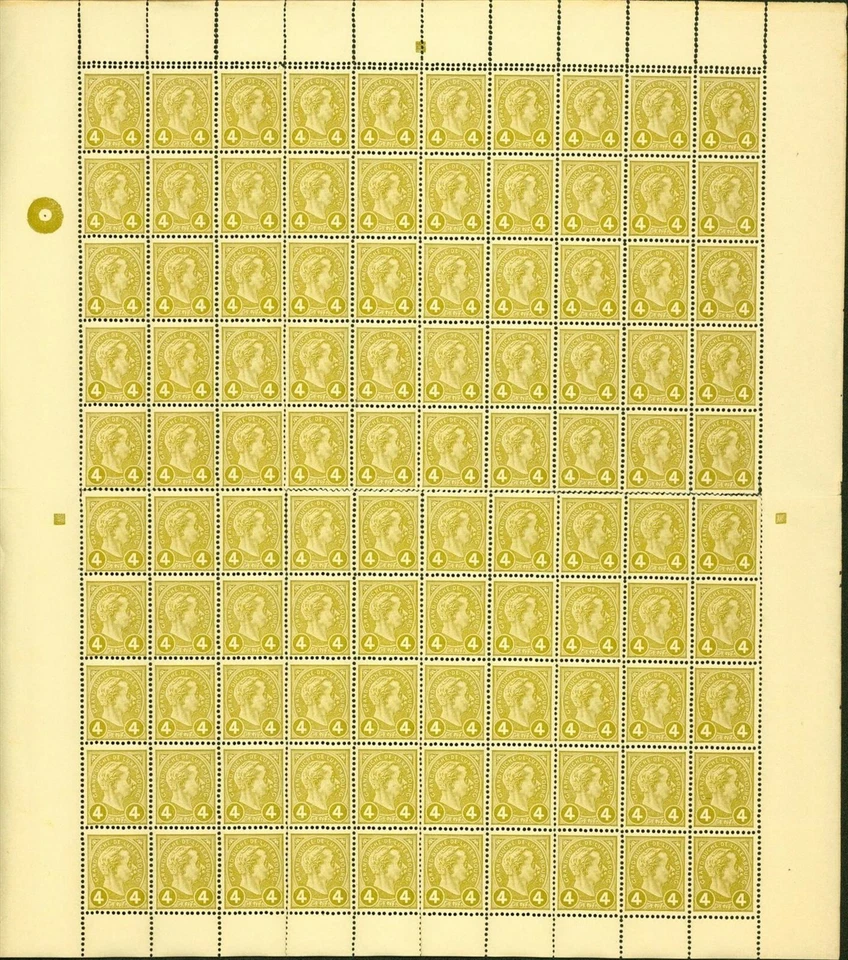 Luxembourg 1895-MNH stamps. Mi Nr.: 69. Cte. Sheet of 100.........(EB) MV-12472 - Image 1 of 2