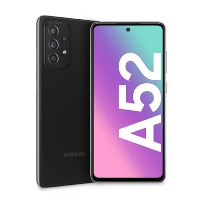 SMARTPHONE SAMSUNG GALAXY A52 SM A525F 128 GB DUAL SIM 6.5" 4G LTE NERO NO A53 - Immagine 1 di 4
