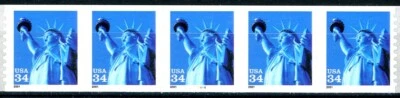 Statue of Liberty in Blue S/A $.34 Denominated MNH PNC5 PL 4444 Scott’s 3477 - Image 1 of 2