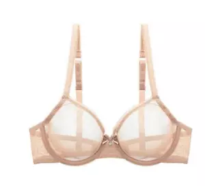 Sexy Bralette Transpirable de Malla Ultra Delgada Transparente Sin Forro Sin Acolchado - Imagen 1 de 16