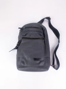 TUMI Mission Dolores Gray Pebbled Leather Sling Body Bag 68918 IRN - Picture 1 of 12