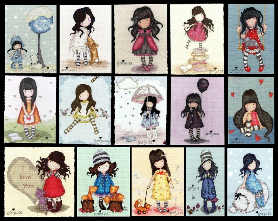 17 SCHEMI PUNTO CROCE GORJUSS CROSS STITCH DMC GIRL BABY USB DVD MICRO SD - Immagine 1 di 1