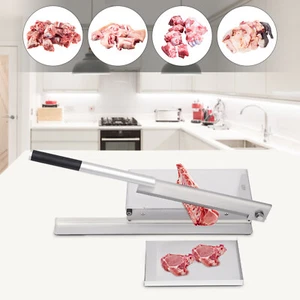 Heavy Duty Manual Meat Bone Cutter Chopper Chicken Cutting Machine with Blade US - Picture 1 of 15