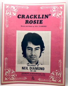 CRACKLIN' ROSIE - Neil Diamond - 1970 UK sheet music - Picture 1 of 1