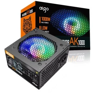 Aigo AK PC PSU Power Supply Unit 500W 600W 700W 800W 1000W Gaming 120mm RGB Fan - Picture 1 of 15