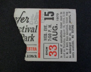 1973 Ticket Stub David Bromberg, Doc Watson, Earl Scruggs Revue, Schaefer Music - Picture 1 of 2