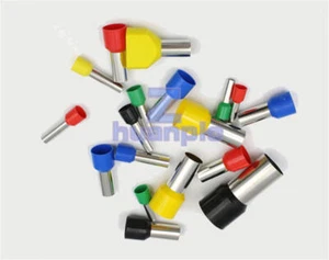 100 piezas virola aislada de crimpado de cable terminal de extremo blanco E1508 16AWG - Imagen 1 de 1
