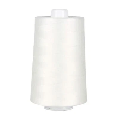 6000 Yard Natural White Omni Tex 30 Polyester Yarn Thread Cone for Quilting - Image 1 of 3