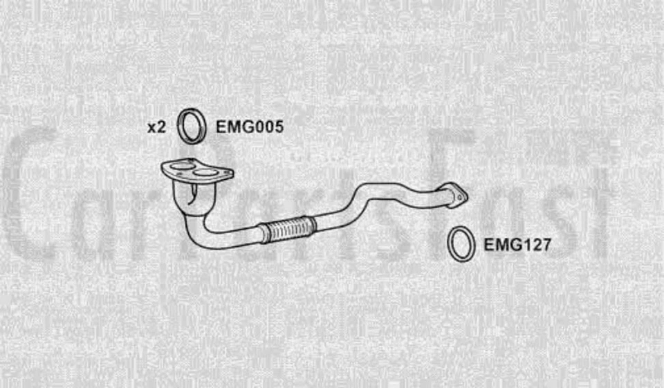 Escape Doble Frente Tubo Toyota Corolla 1.8 Hatchback de Gasolina 03/1993A Foto 1 de 1