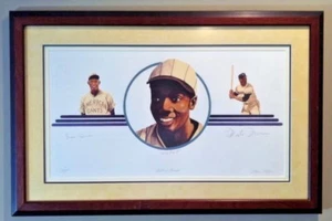 Cool Papa Bell, Monte Irvin & Lou Dials signed lithograph, "Batting Champs" - Picture 1 of 11