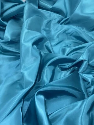 1 mtr turquoise taffeta dress,bridal,wedding fabric..58”wide (147cm)C - Image 1 of 4