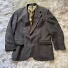 American Trend Men's (Size 44L) Gray Wool Tweed 2 Button Sport Coat Suit Jacket