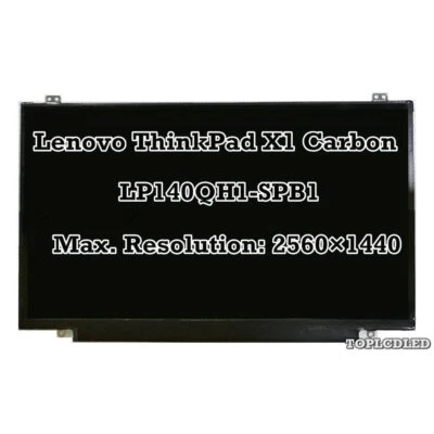 14" Lenovo ThinkPad X1 Carbon 2560x1440 LCD LED Bildschirm Anzeige LP140QH1-SPB1 - Bild 1 von 4