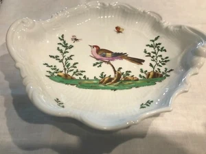 Richard Ginori Italy Bird on Tree Limb Butterfly Dragonfly Oval Tray 7.5"x6.5' - Picture 1 of 6