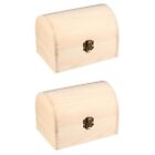  24 X8.2CM Wooden Treasure Chest High Chair Decorations Jewelry Box