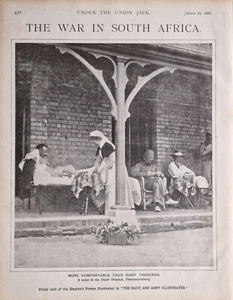 1900 IMPRESIÓN GUERRA BOER SUDAFRICA - HOSPITAL DE DEPÓSITO PIETERMARITZBURG - Imagen 1 de 1