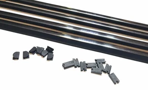 Classic Mini 70-00 NEW Set of Inner & Outer Door Brightwork Kit W/Clips - Picture 1 of 1